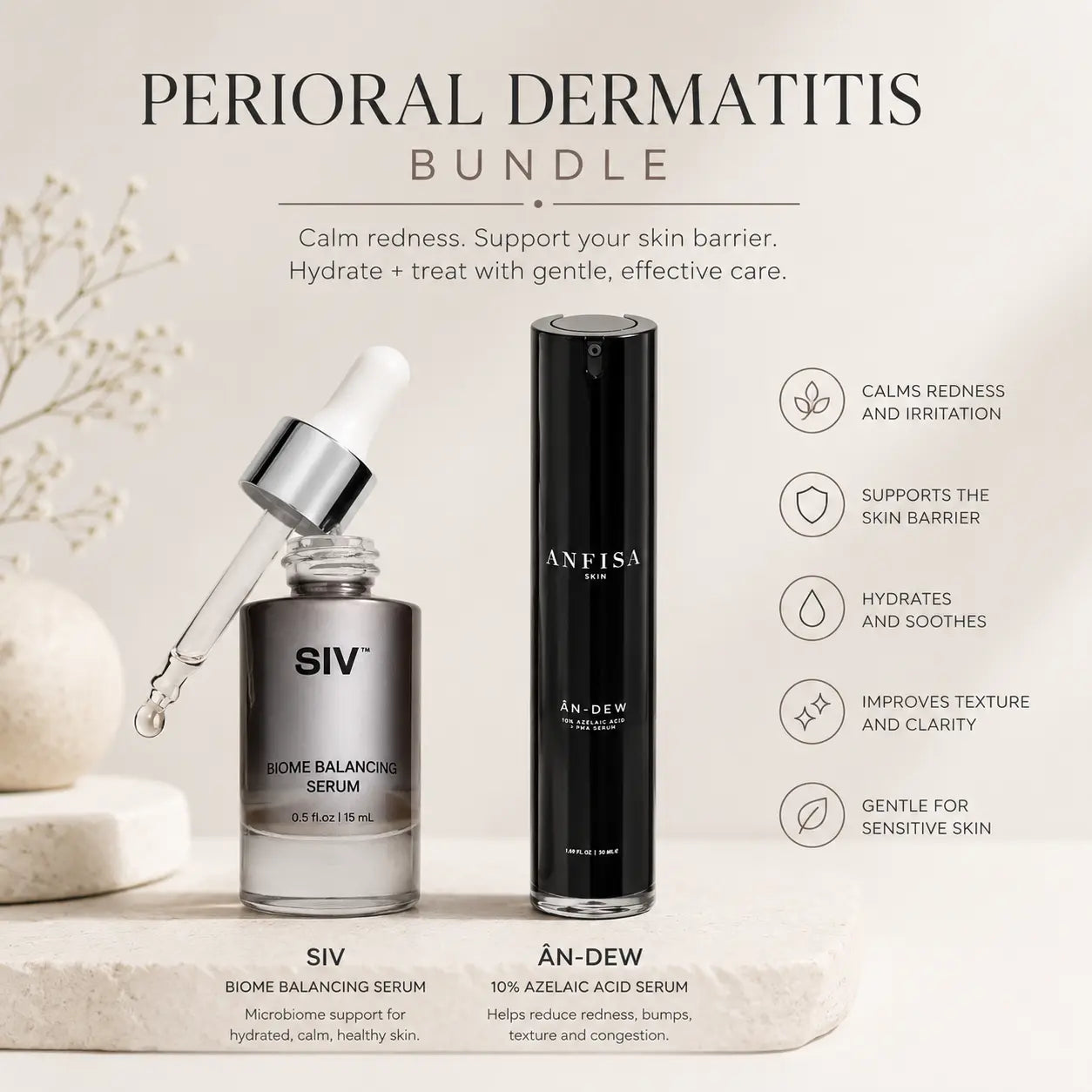Azelaic Acid for Perioral Dermatitis | Calming Bundle | Cleanse