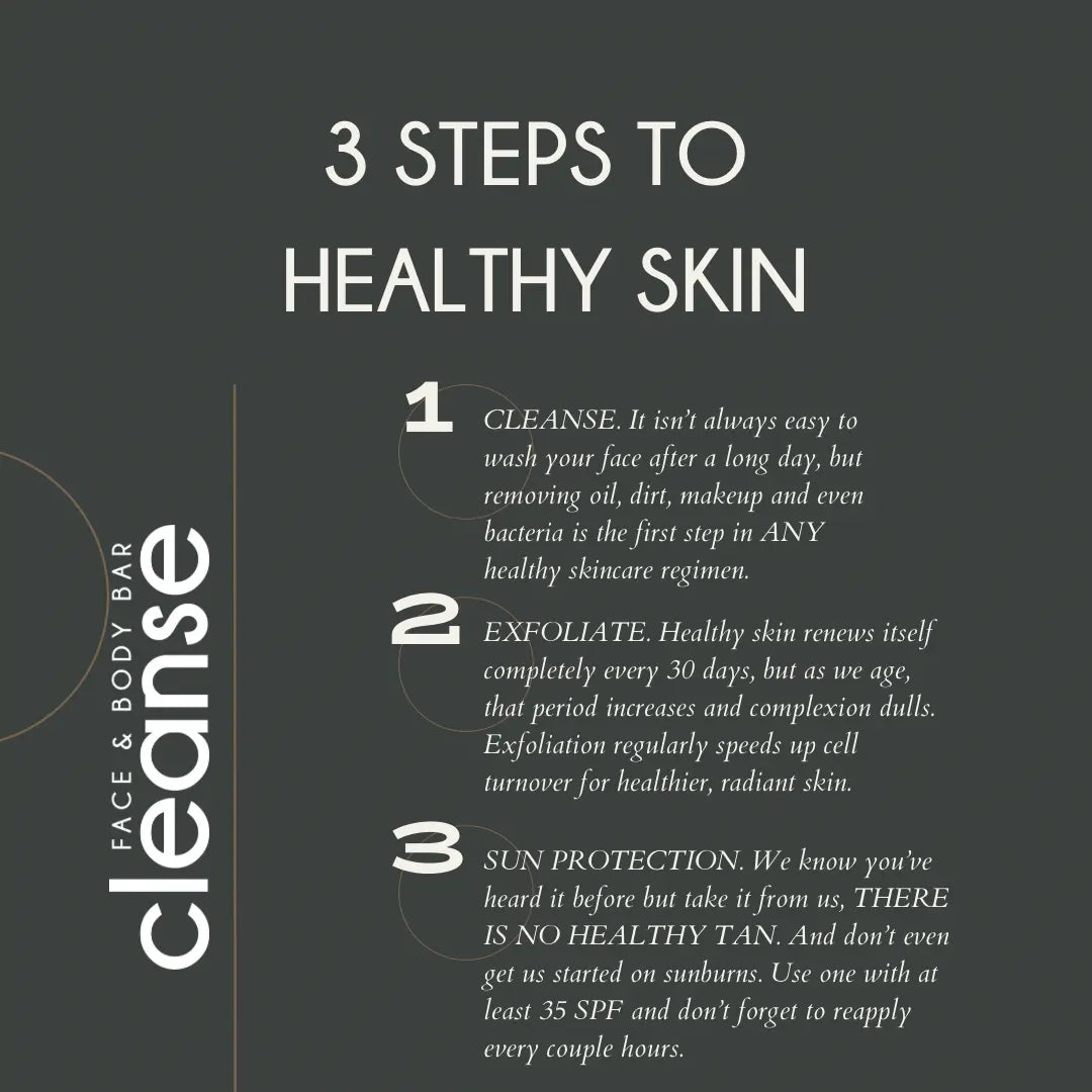 3 Steps to Achieve Healthy Skin Cleanse Face & Body Bar