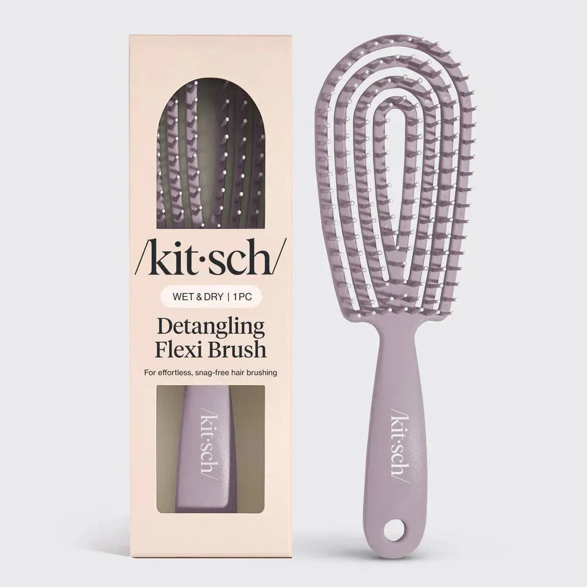Kitsch Detangling Flexi Brush in Soft Violet