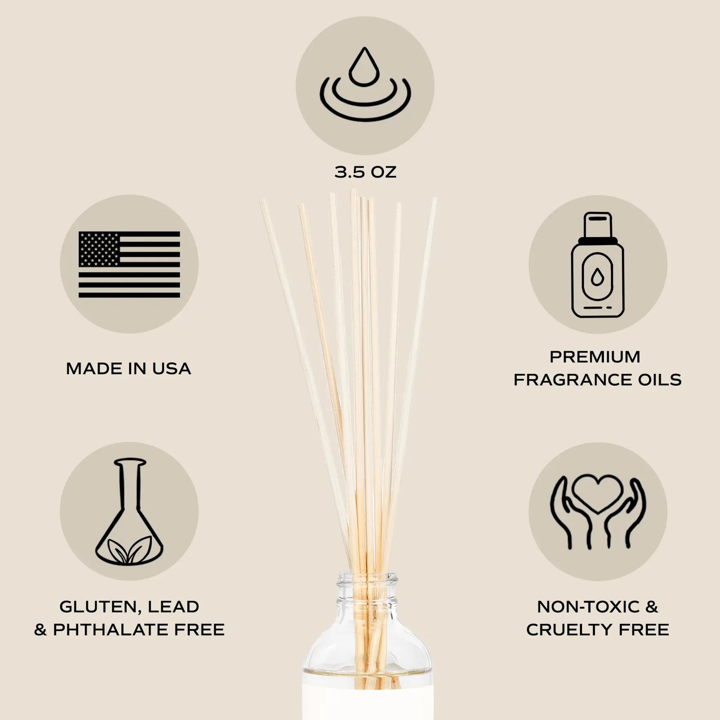 Pumpkin Spice Clear Reed Diffuser - cleansefaceandbodybar