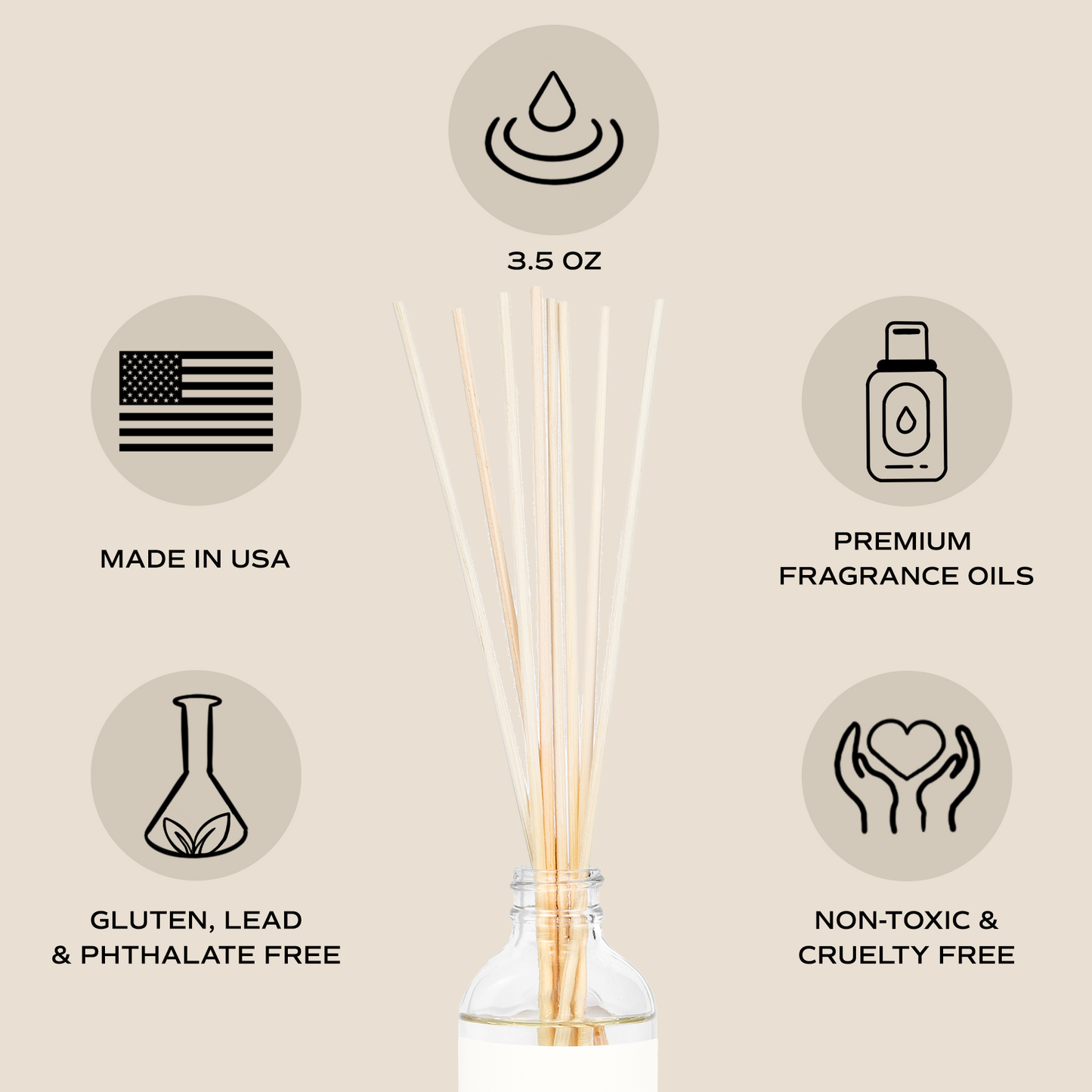 Sandalwood Rose Clear Reed Diffuser