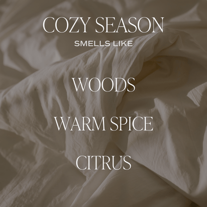 Cozy Season Soy Candle - Amber Jar - 9 oz Sweet Water Decor