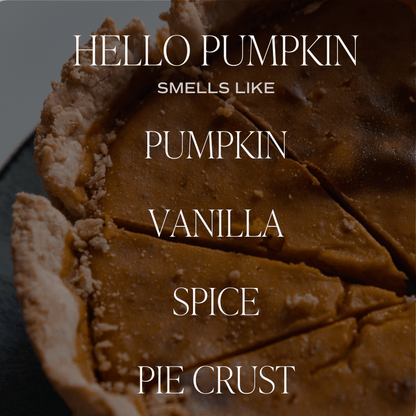 Hello Pumpkin Soy Candle - Amber Jar - 9 oz Sweet Water Decor