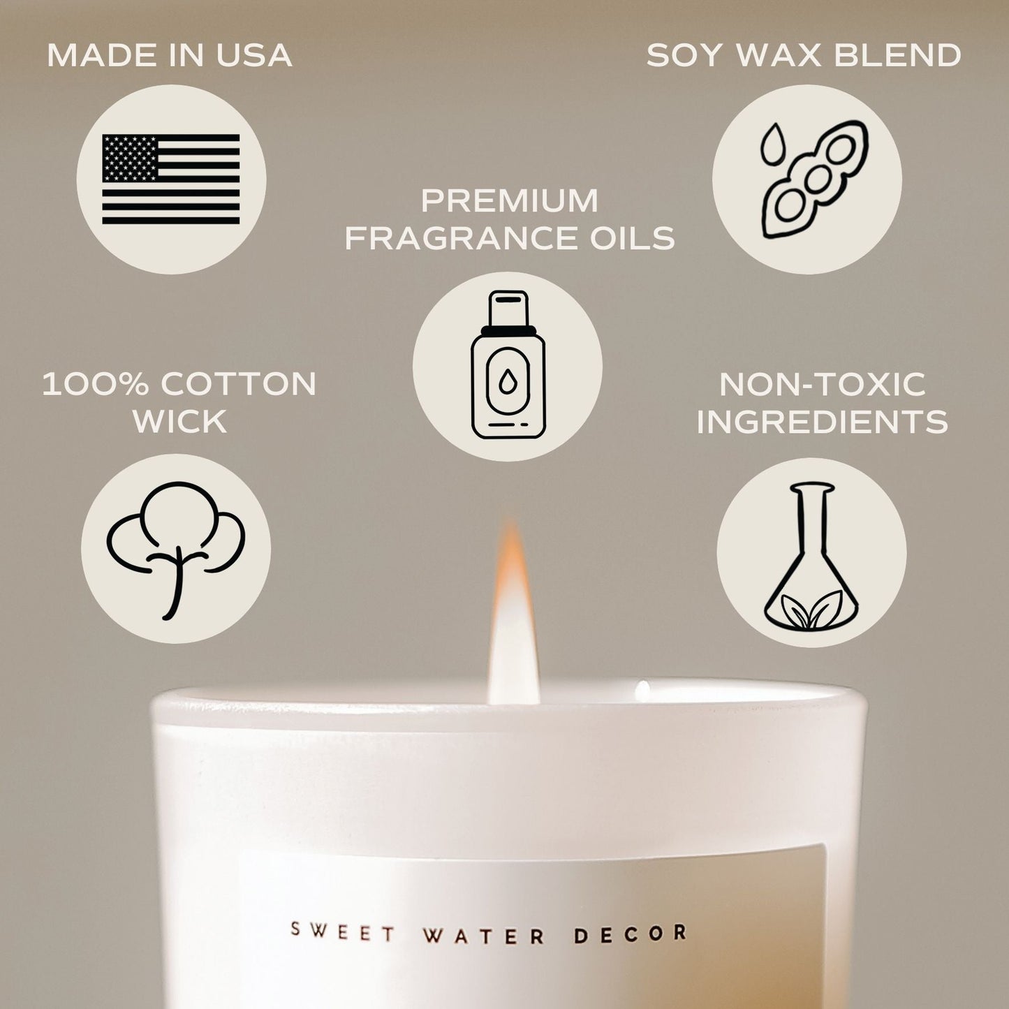 Holiday Soy Candle - White Jar - 11 oz - cleansefaceandbodybar