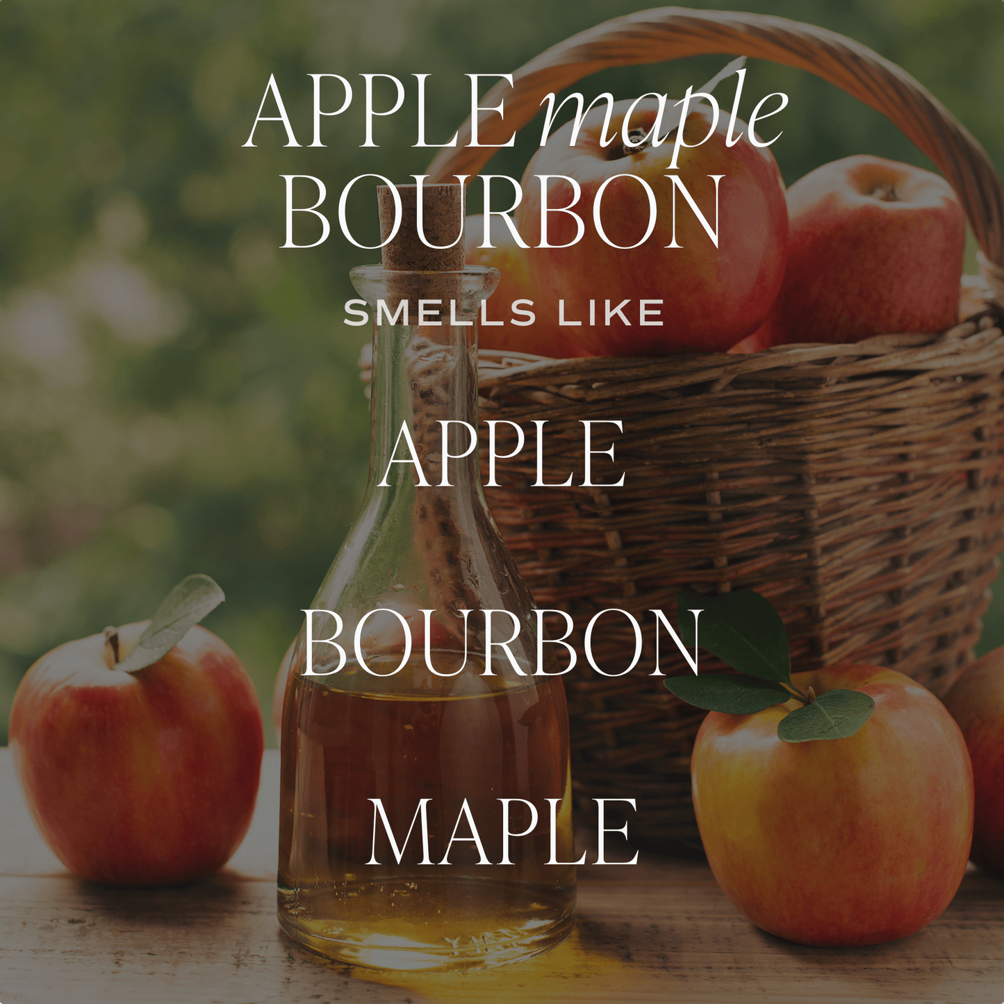 Apple Maple Bourbon Soy Candle