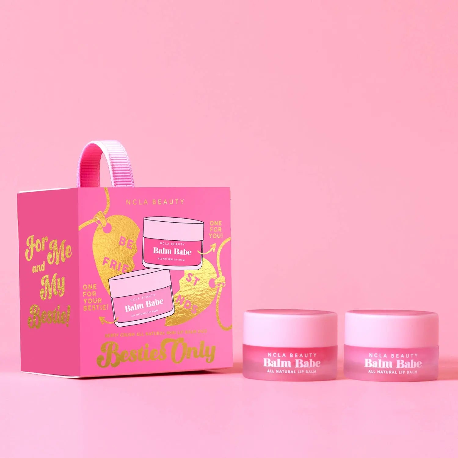 Besties Only Galentine's Day Lip Balm Set NCLA Beauty