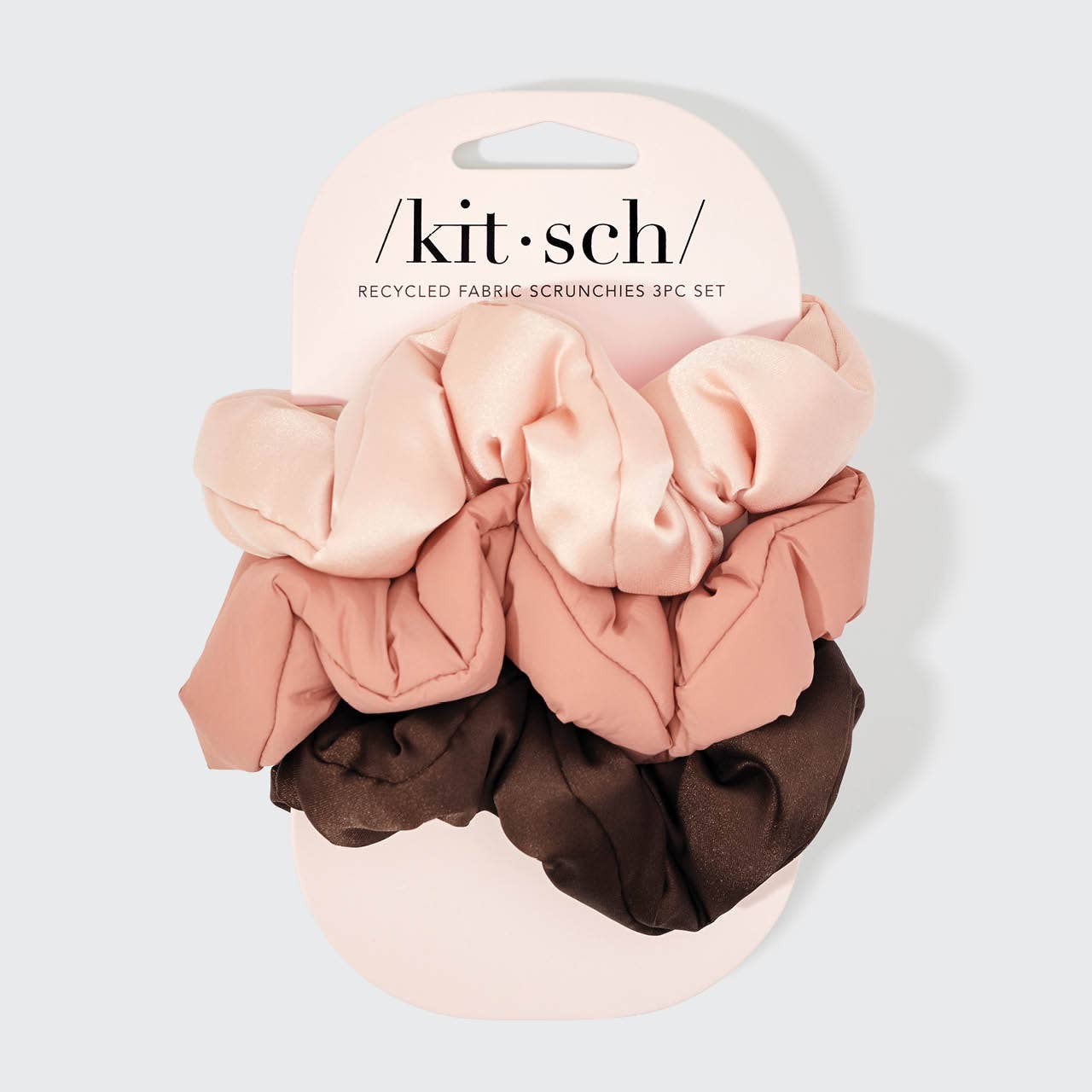 Recycled Fabric Cloud Scrunchies 3pc Set  | Kitsch