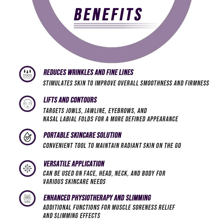 Microcurrent Facial Toning Massager eterus Cleanse Face & Body Bar