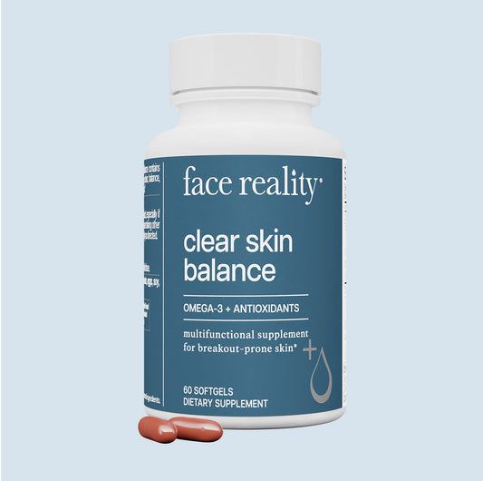 Face Reality | Clear Skin Balance Supplement. ACNE vitamin, omega 3