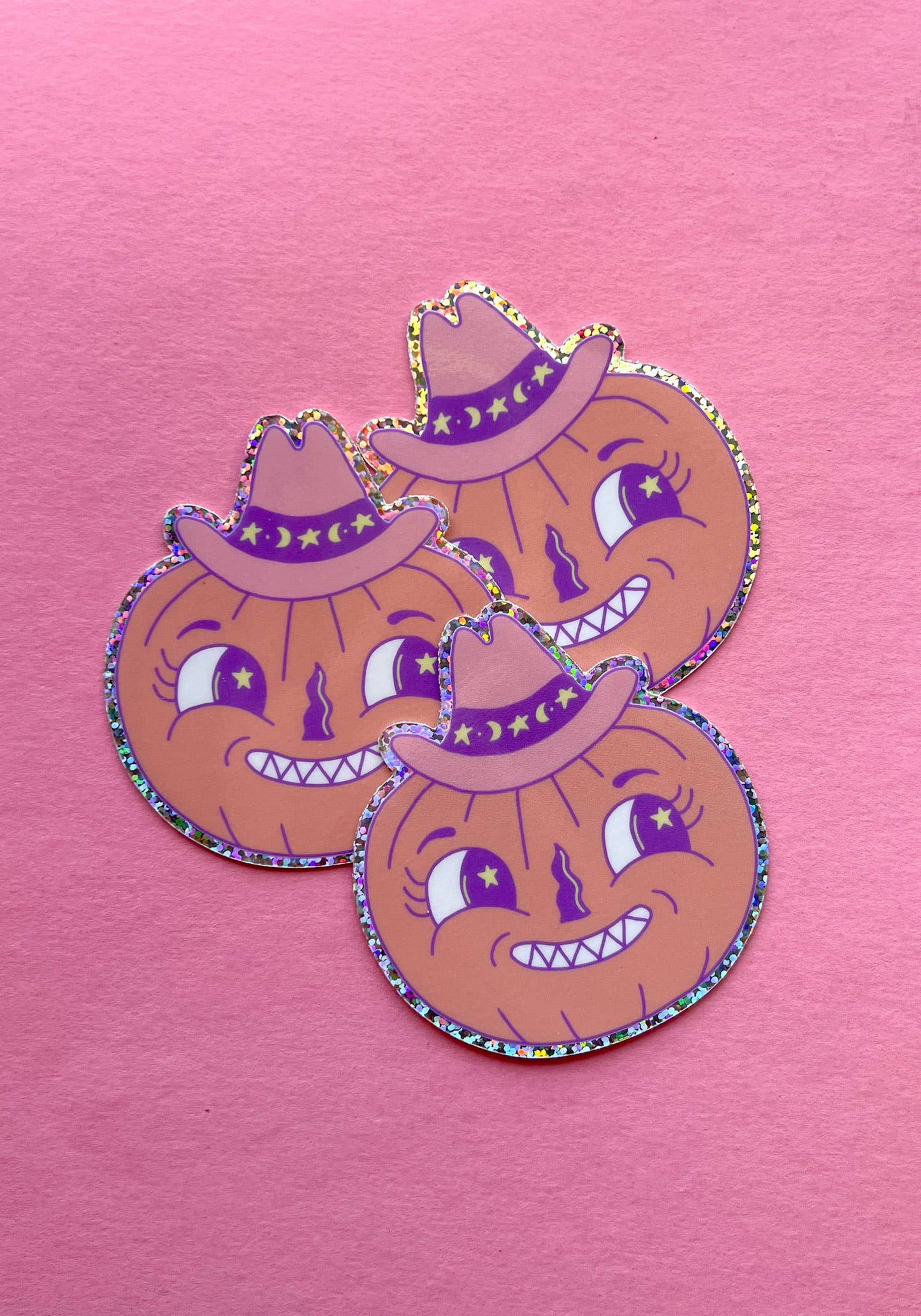 Kaeraz | Howdy Pumpkin Glitter Sticker