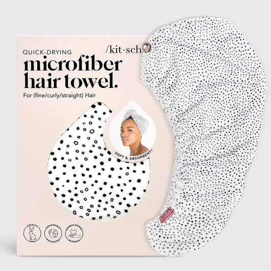 Microfiber Hair Towel - Micro Dot KITSCH