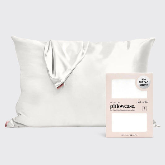 Satin Pillowcase in Ivory KITSCH