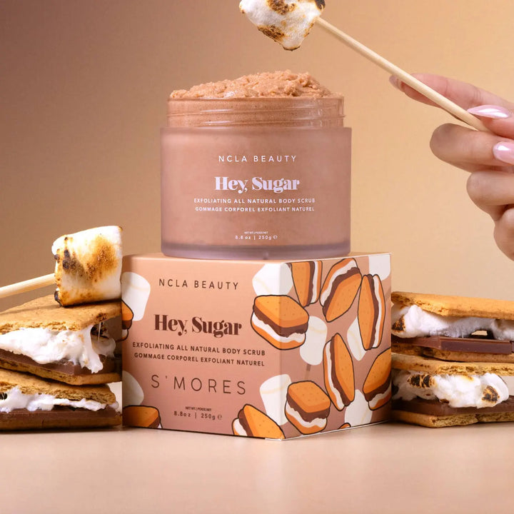 Hey, Sugar All Natural Body Scrub - S'mores NCLA Beauty Cleanse Face & Body Bar