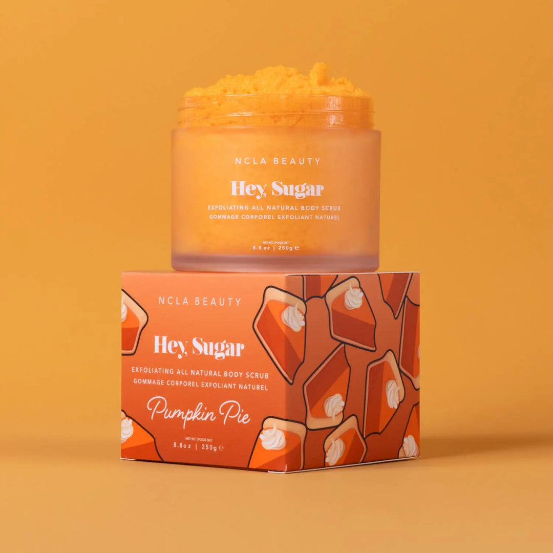 Hey, Sugar All Natural Body Scrub - Pumpkin Pie NCLA Beauty Cleanse Face & Body Bar