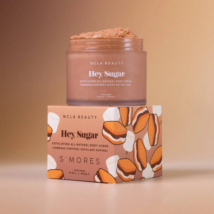 Hey, Sugar All Natural Body Scrub - S'mores NCLA Beauty Cleanse Face & Body Bar