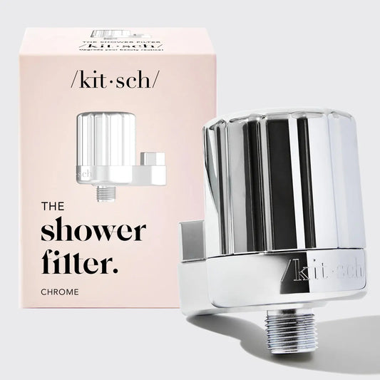 CHrome shower water filter