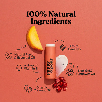 Pomegranate Peach Lip Balm - cleansefaceandbodybar