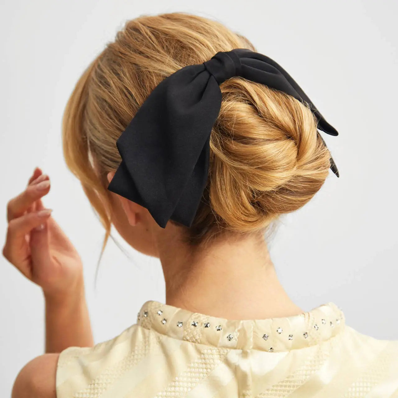 Recycled Fabric Bow Hair Clip 1pc | Kitsch