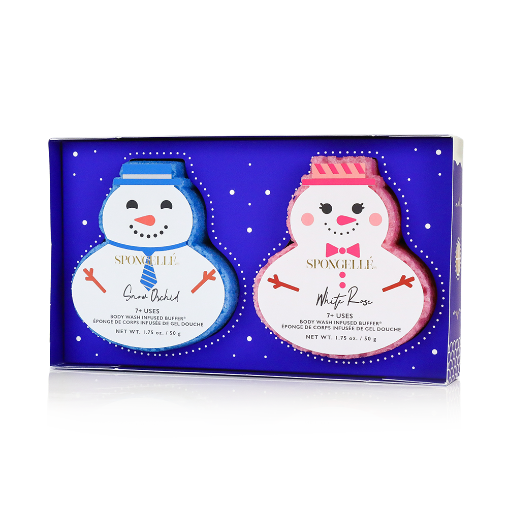 Winter Wonderland | Holiday Snowman Gift Set Spongellé Cleanse Face & Body Bar