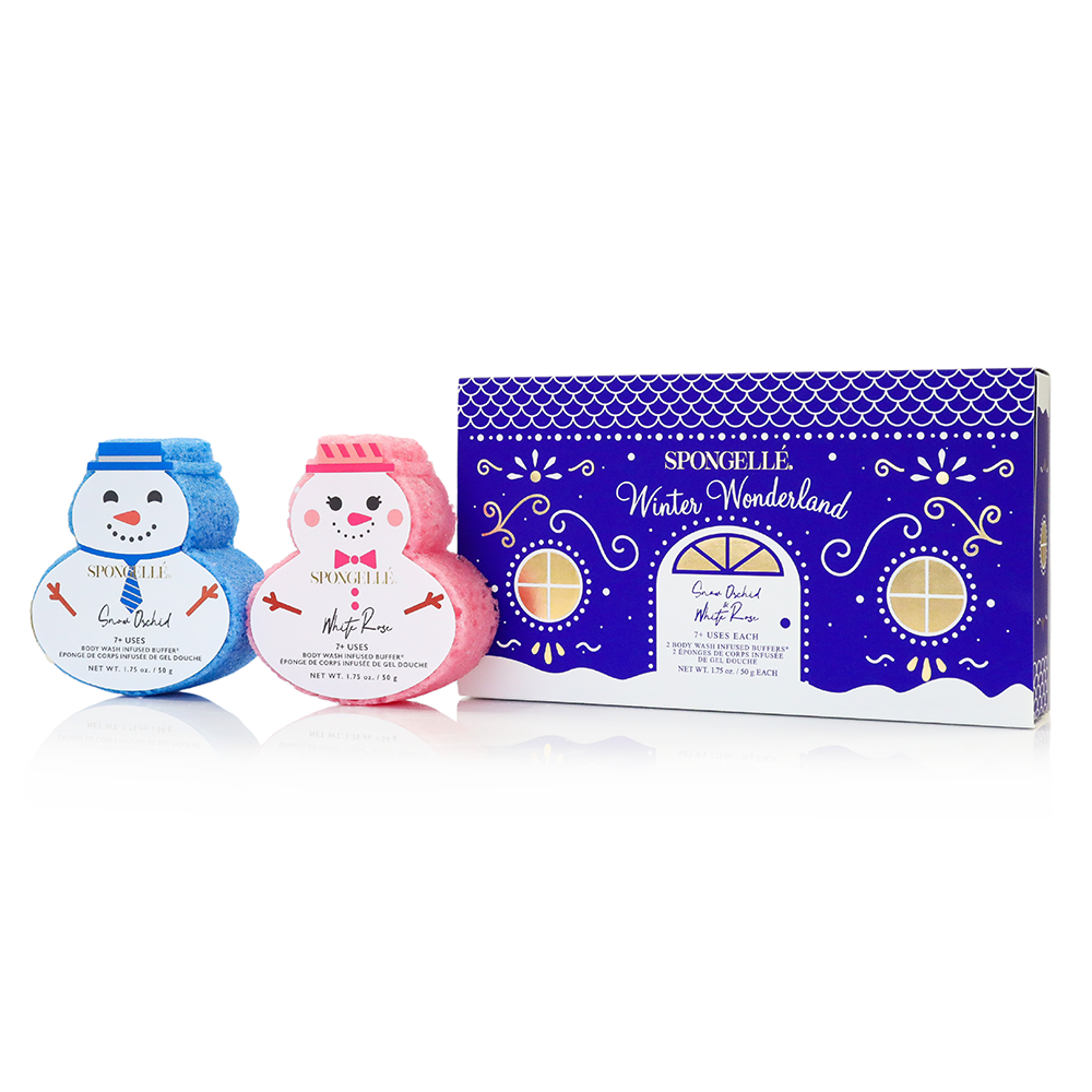 Winter Wonderland | Holiday Snowman Gift Set Spongellé Cleanse Face & Body Bar
