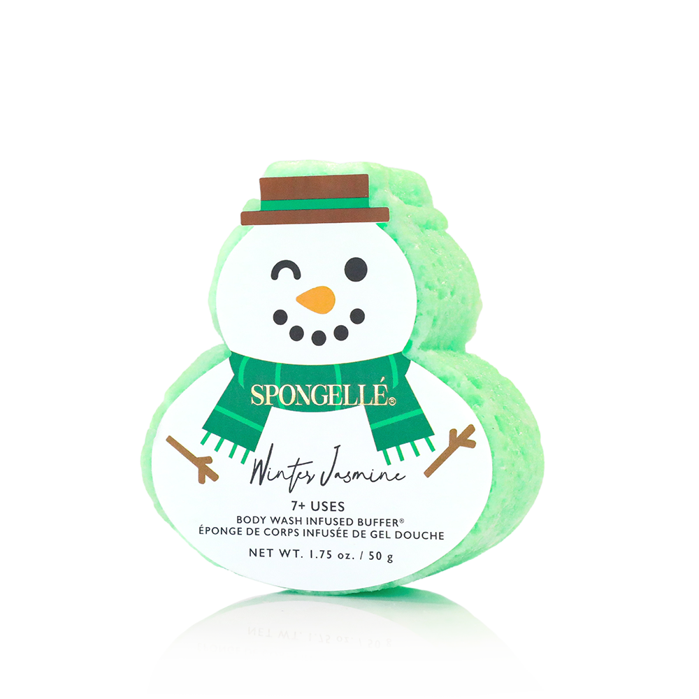 Holiday Snowman Assorted Pack Spongellé Cleanse Face & Body Bar