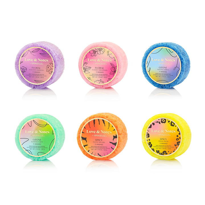 Love & Notes Spongette Assorted Pack Spongellé Cleanse Face & Body Bar