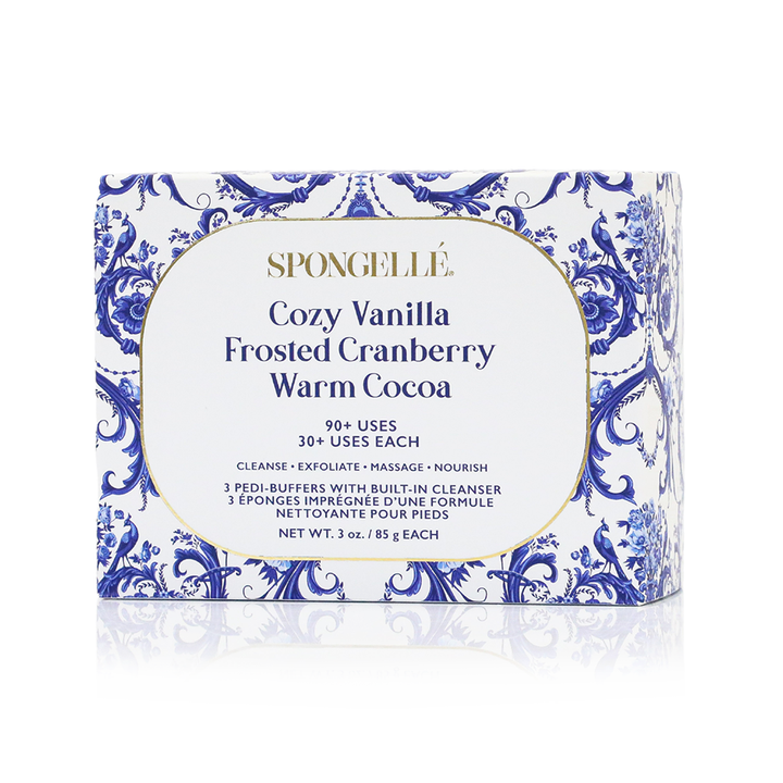 Pedi Buffer Trio Set 3 Spongellé Cleanse Face & Body Bar