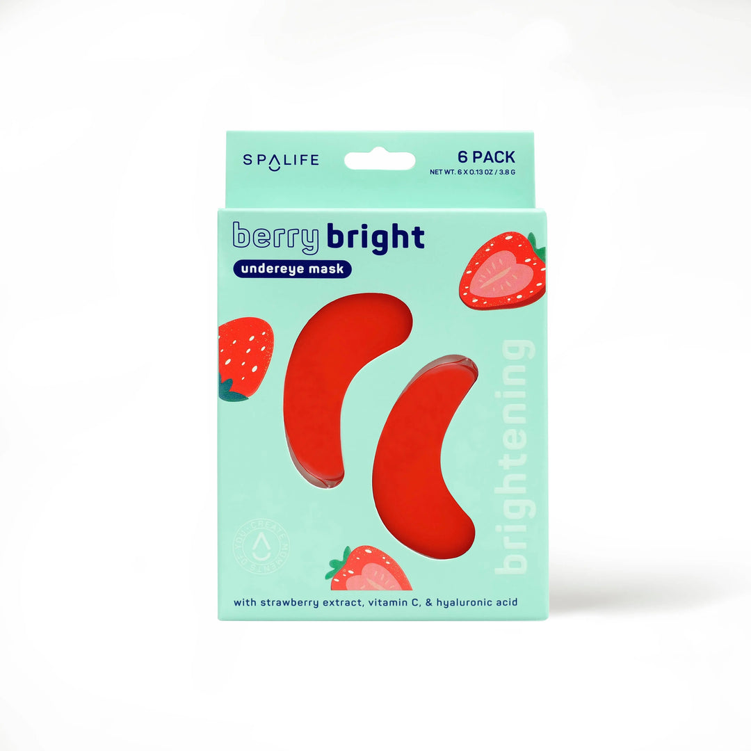 Berry Bright Brightening Undereye masks - 6 Pairs My Spa Life Cleanse Face & Body Bar