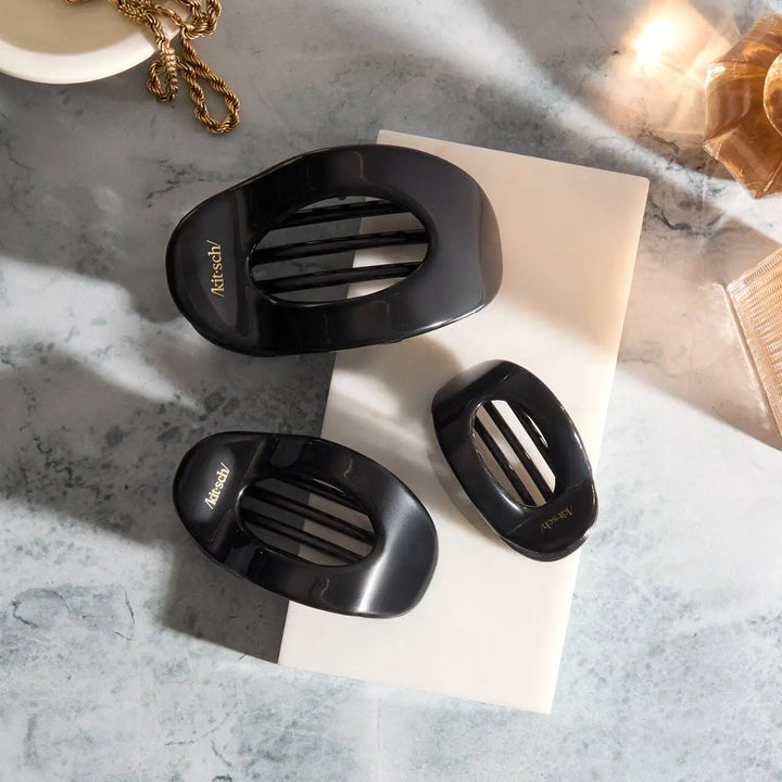 Black Flat Cloud Clip - Large KITSCH Cleanse Face &amp; Body Bar