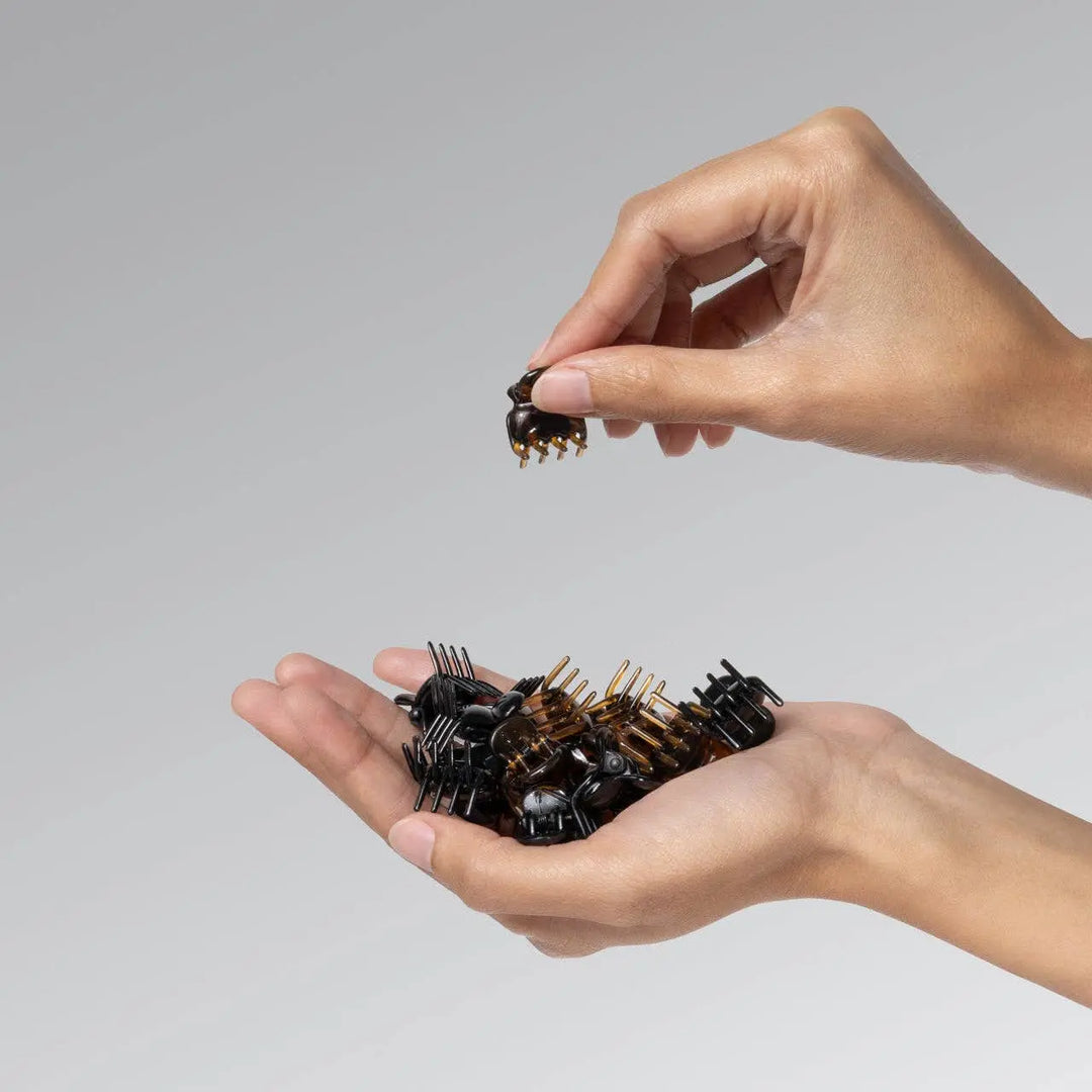 Black & Tort Micro Cloud Clip 16pc Set KITSCH Cleanse Face & Body Bar