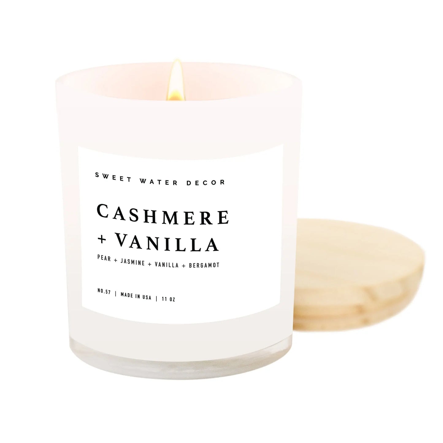 Cashmere and Vanilla Soy Candle Sweet Water Decor