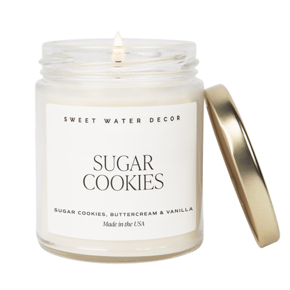 Sugar Cookies Soy Candle - Clear Jar - 9 oz