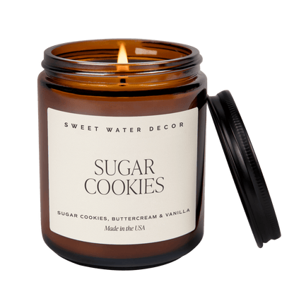 Sugar Cookies Soy Candle - Amber Jar - 9 oz - cleansefaceandbodybar