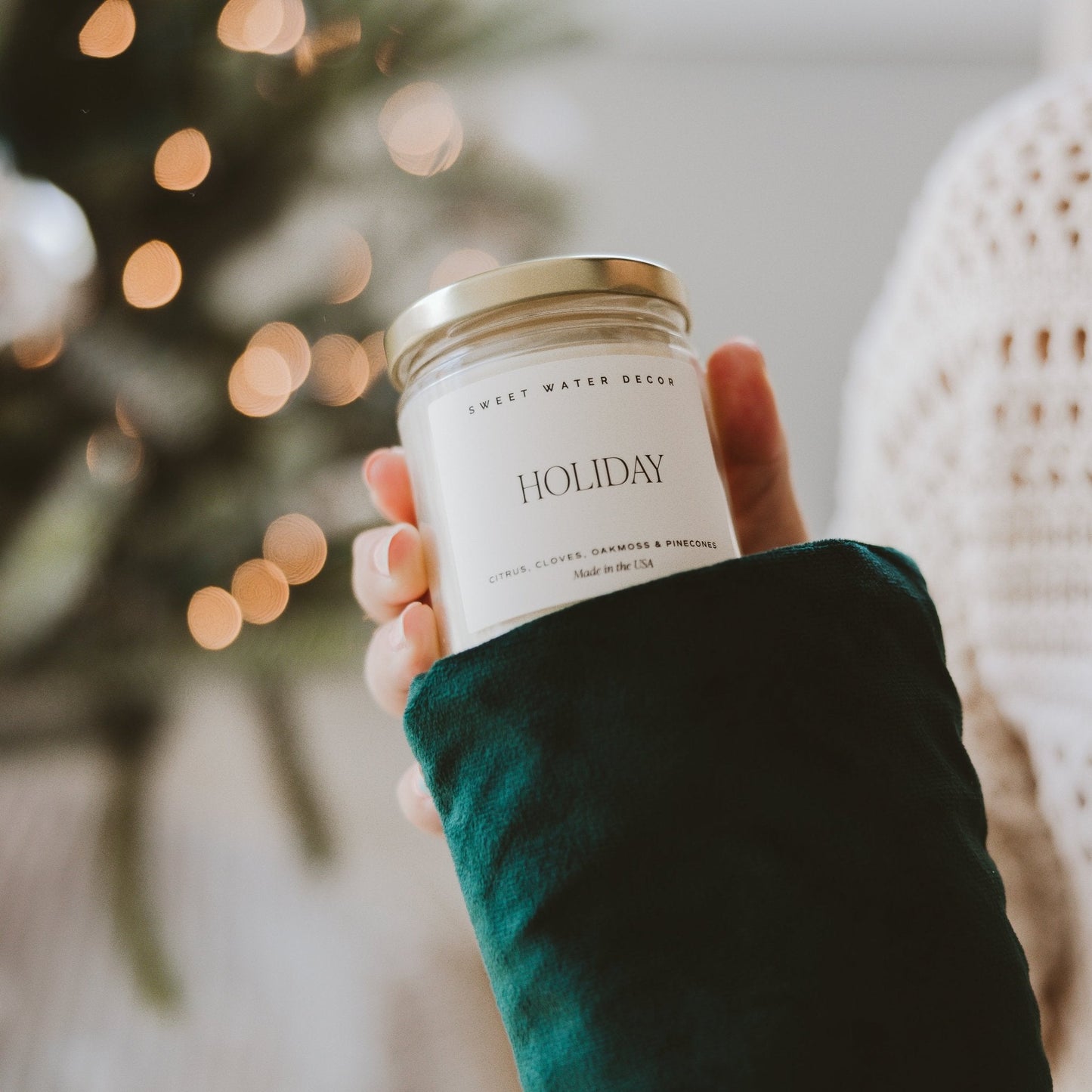 Holiday Soy Candle - Clear Jar - 9 oz