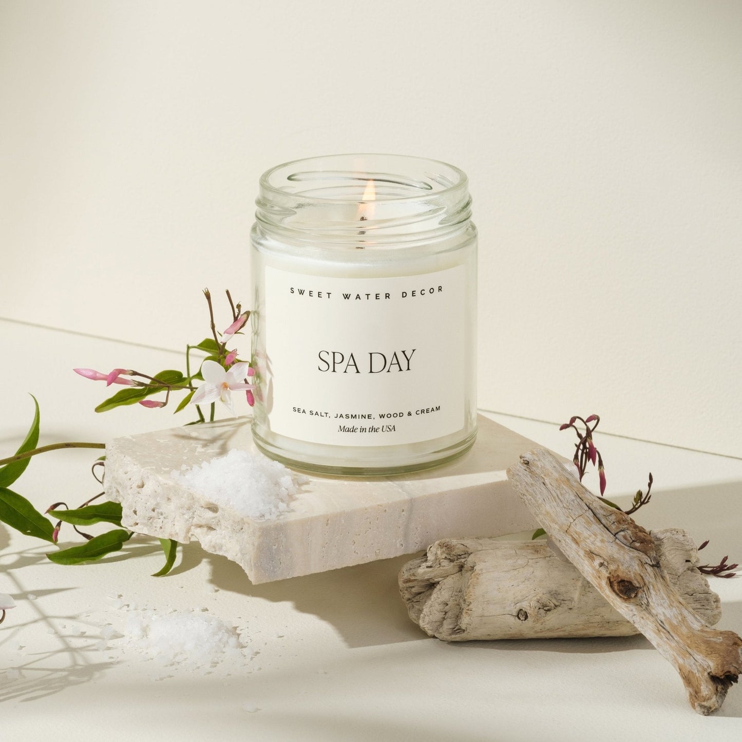 Spa Day Soy Candle - Clear Jar - 9 oz