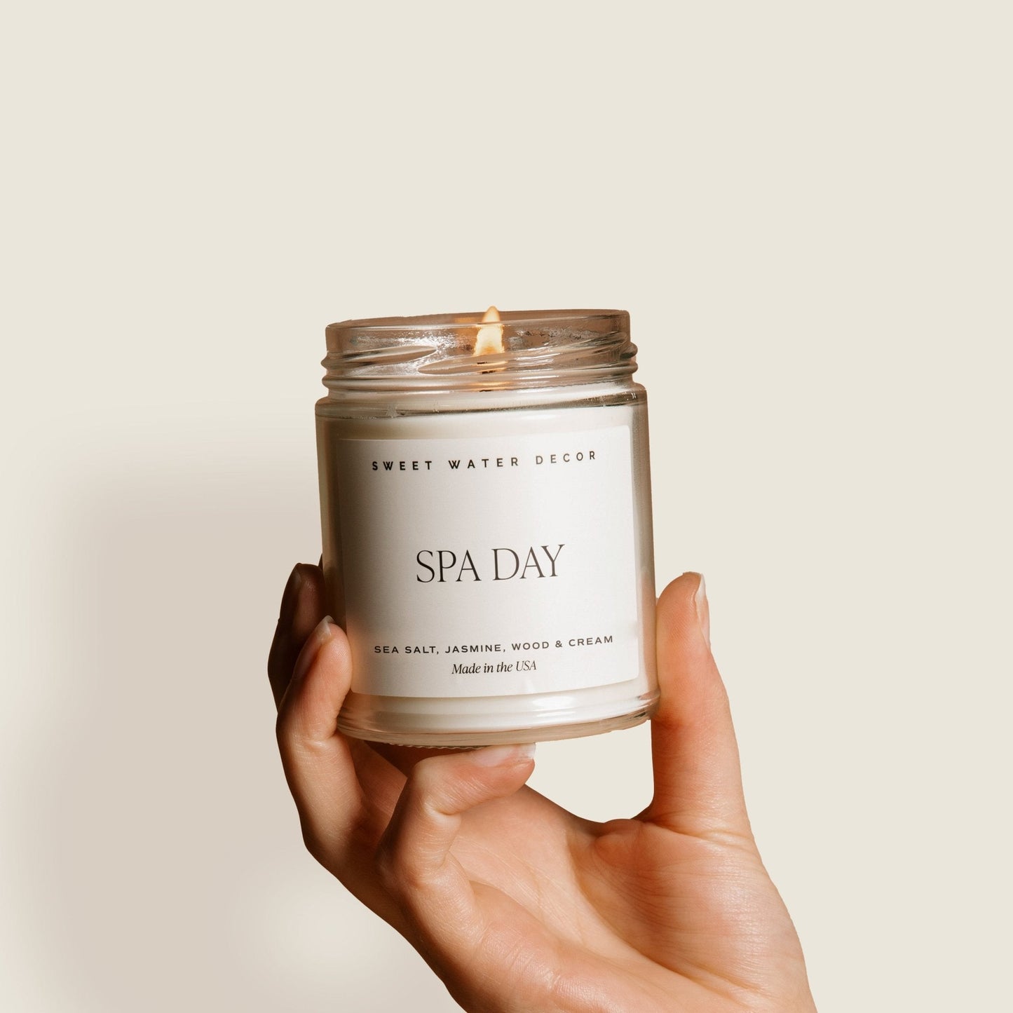 Spa Day Soy Candle - Clear Jar - 9 oz