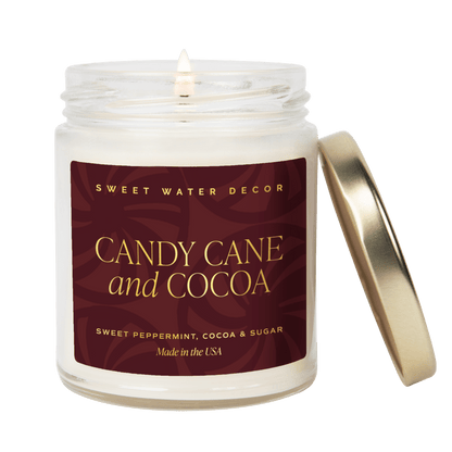 Candy Cane and Cocoa Soy Candle