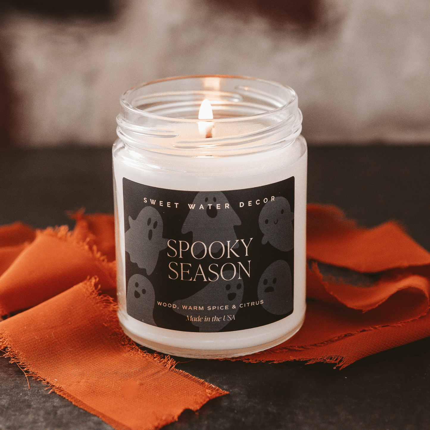 Spooky Season Soy Candle | 9oz. Clear Jar