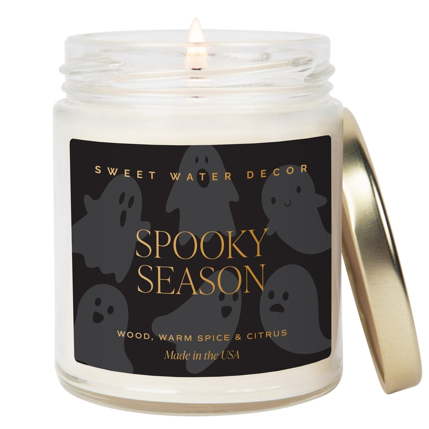 Spooky Season Soy Candle | 9oz. Clear Jar