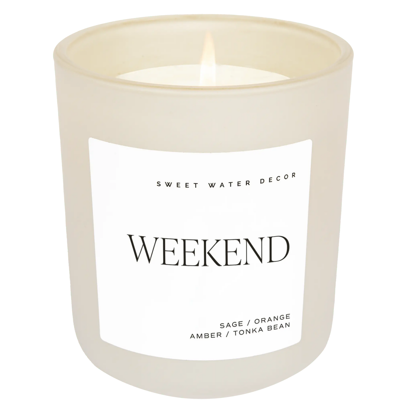 Weekend Soy Candle - Tan Matte Jar - 15 oz - cleansefaceandbodybar