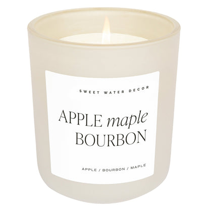 Apple Maple Bourbon Soy Candle Sweet Water Decor