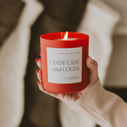 Candy Cane and Cocoa Soy Candle