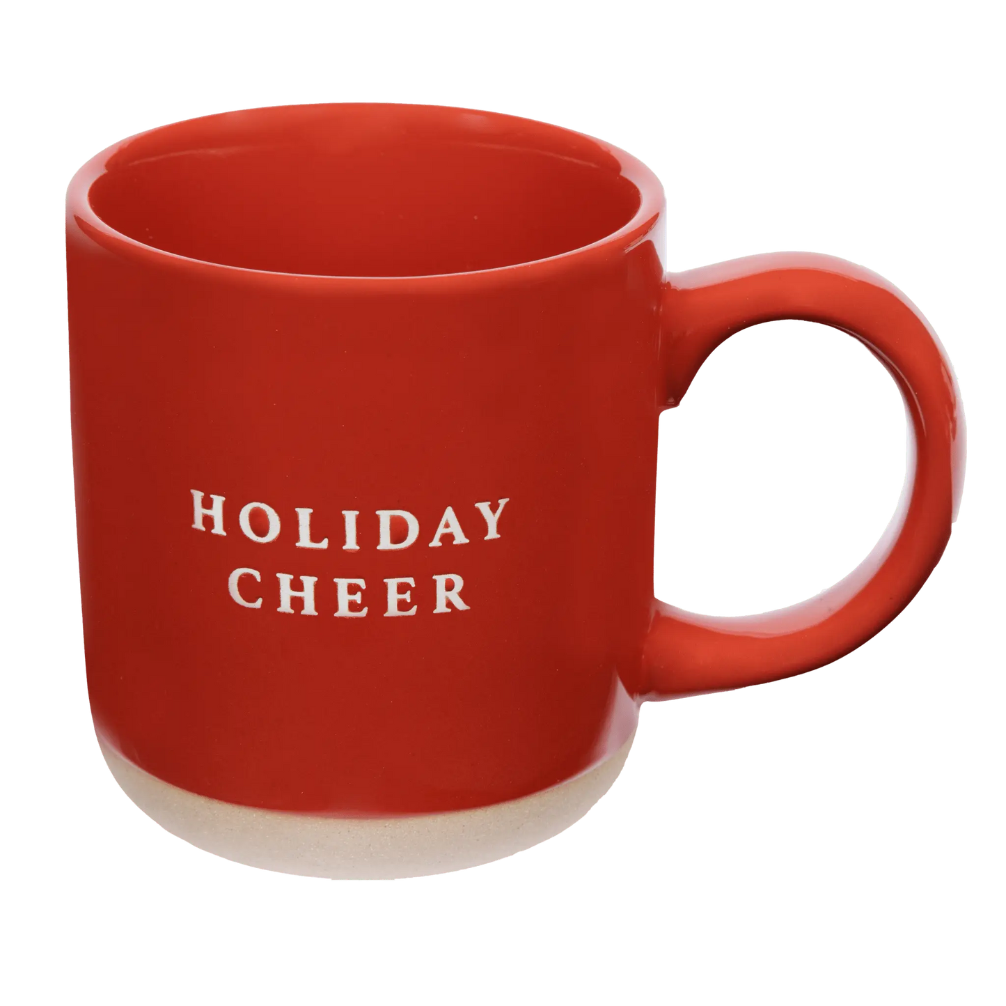 Holiday Cheer 14oz. Red Stoneware Coffee Mug - cleansefaceandbodybar