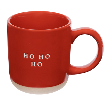 Ho Ho Ho 14oz. Red Stoneware Coffee Mug Sweet Water Decor