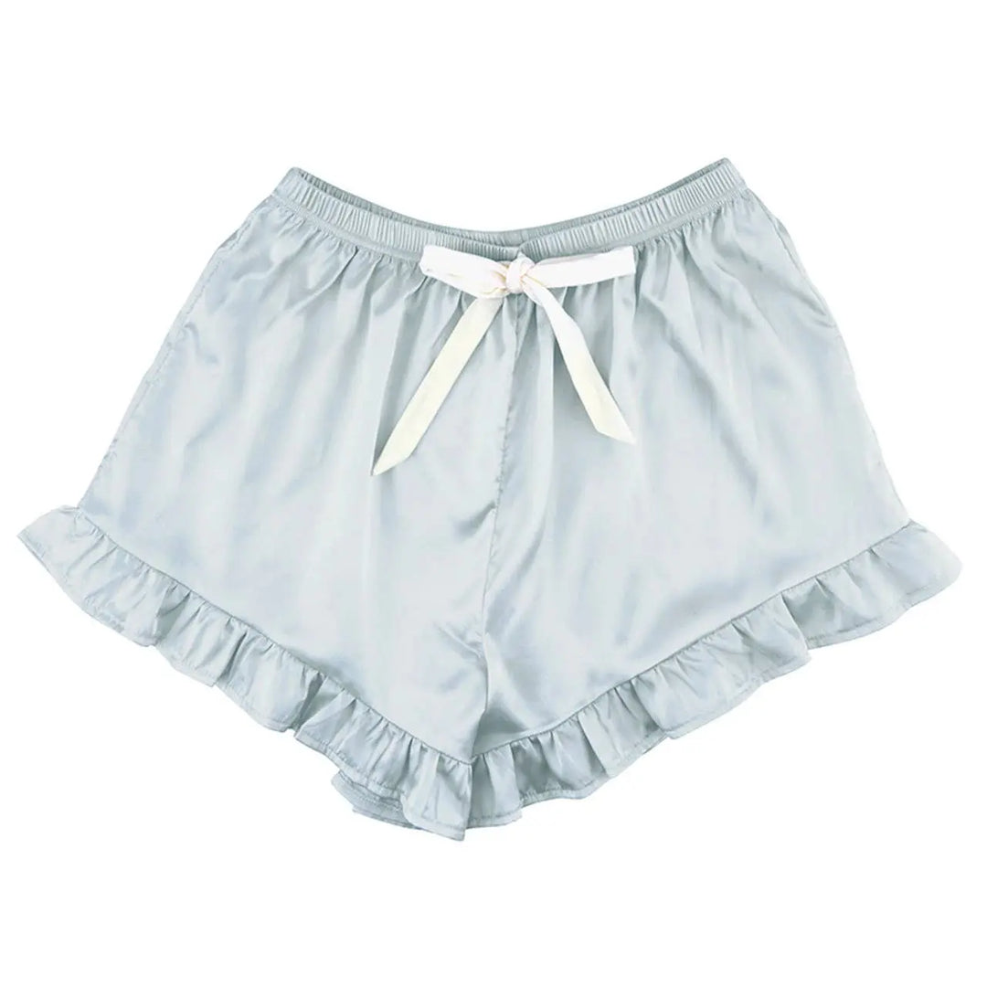 Cami + Velvet Ruffled Short - Blue: 100% Polyester / LG Bella Sleep + Spa Cleanse Face &amp; Body Bar