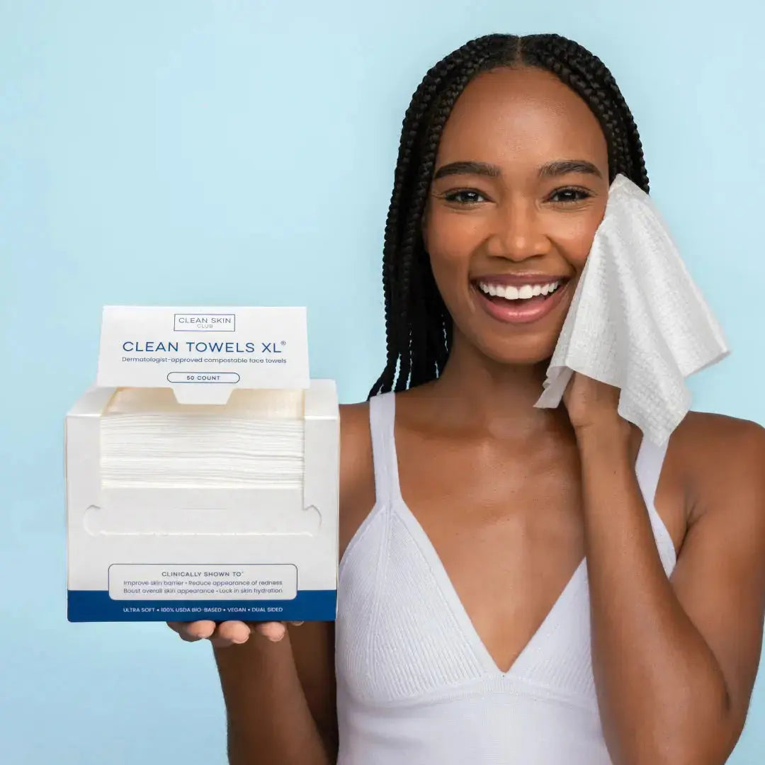Clean Skin Club Clean Towels XL™, Disposable Face Towels, 50 Count Clean Skin Club Cleanse Face & Body Bar