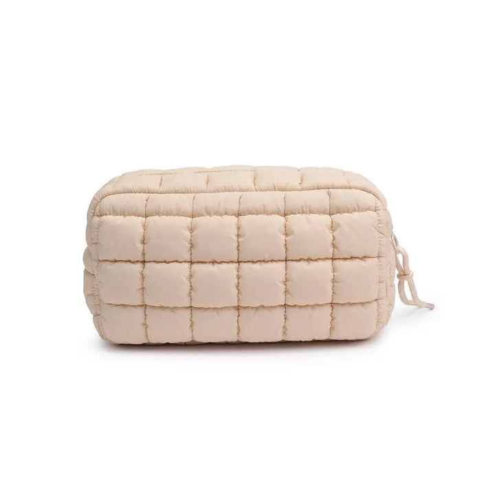 Cloud Nine - Quilted Puffer Nylon Cosmetic Pouch: Cream Urban Expressions Cleanse Face & Body Bar