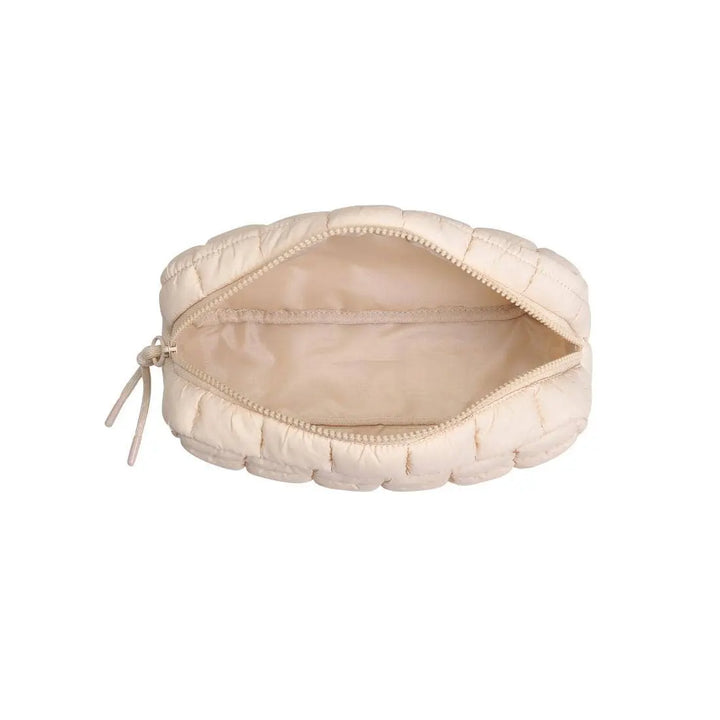 Cloud Nine - Quilted Puffer Nylon Cosmetic Pouch: Cream Urban Expressions Cleanse Face & Body Bar