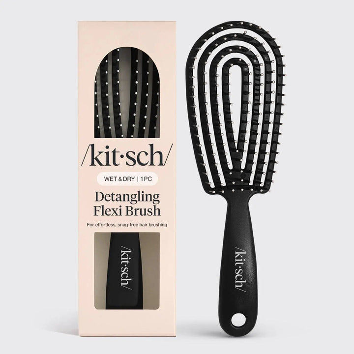 Detangling Flexi Brush - Black KITSCH Cleanse Face &amp; Body Bar