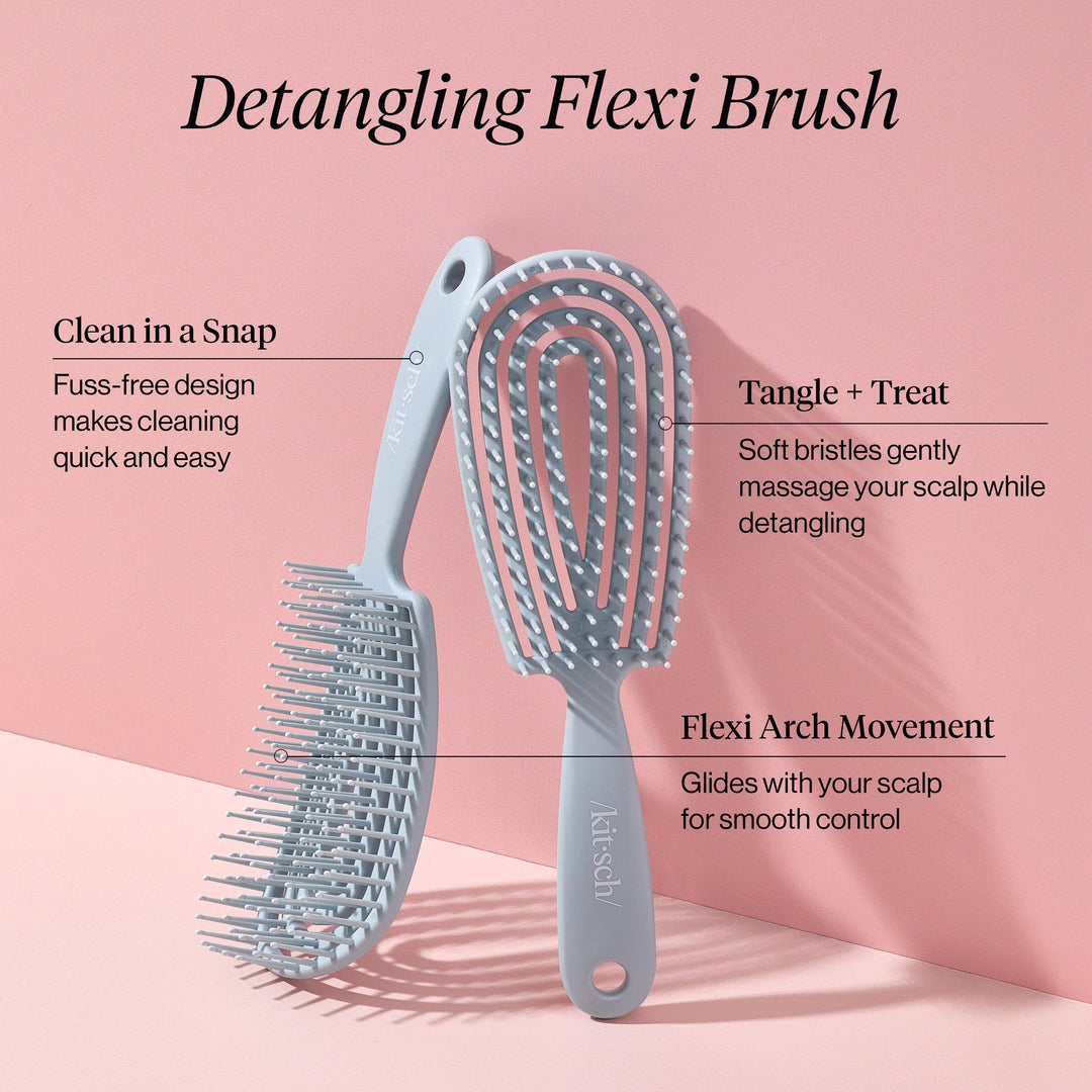 Detangling Flexi Brush - Haze Blue KITSCH Cleanse Face & Body Bar